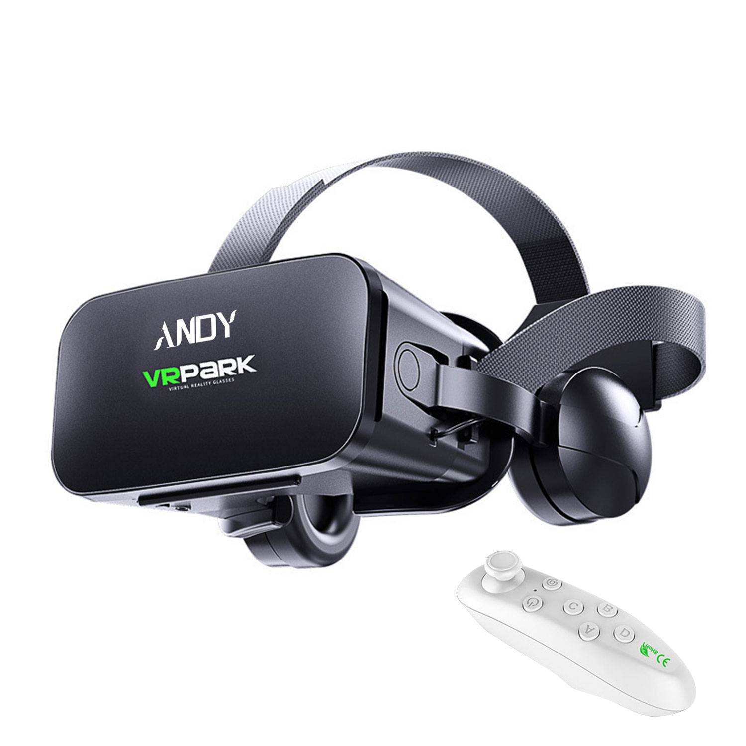 Vr Headset W/ Remote Controller