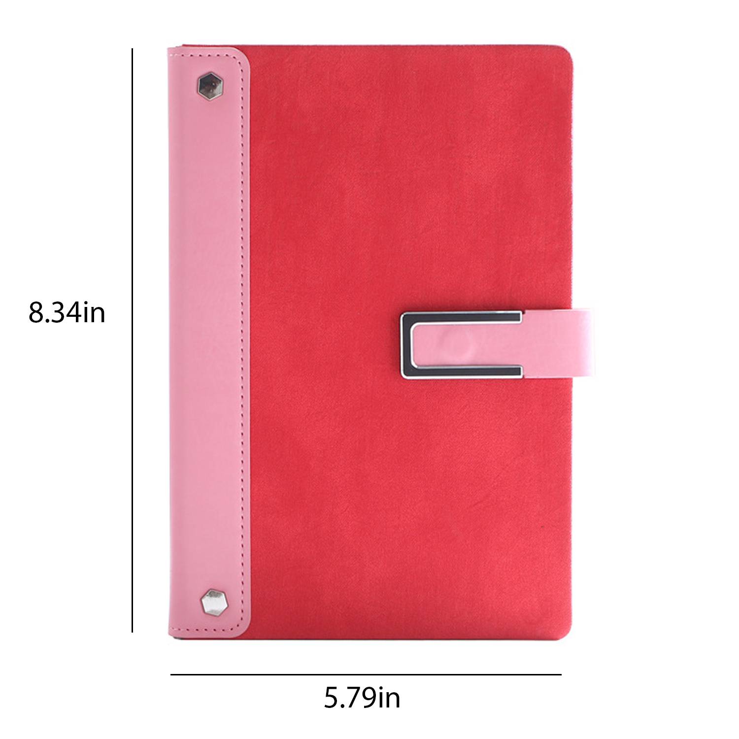 A5 PU Leather Business Notebook w/ Buckle - Image 4