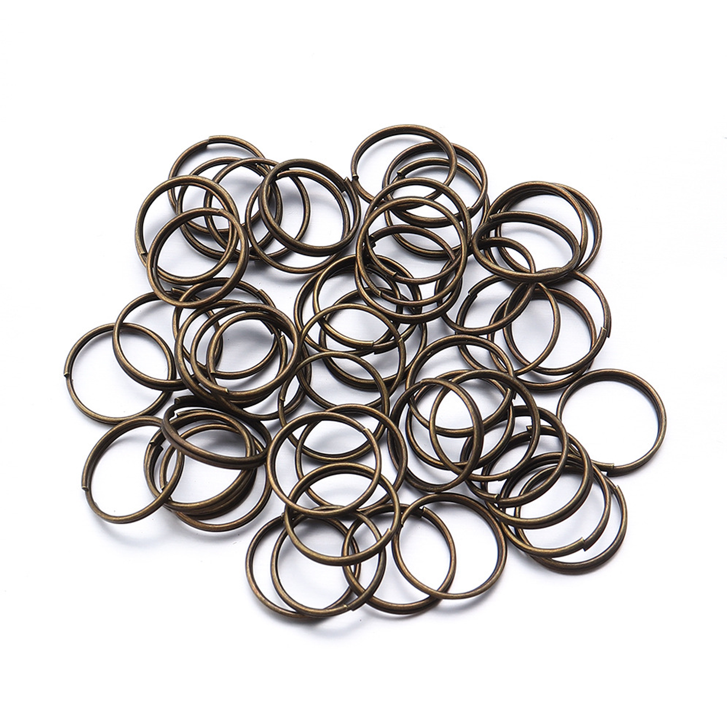 200PCS DIY Double Loop Metal Key Split Rings - Image 4