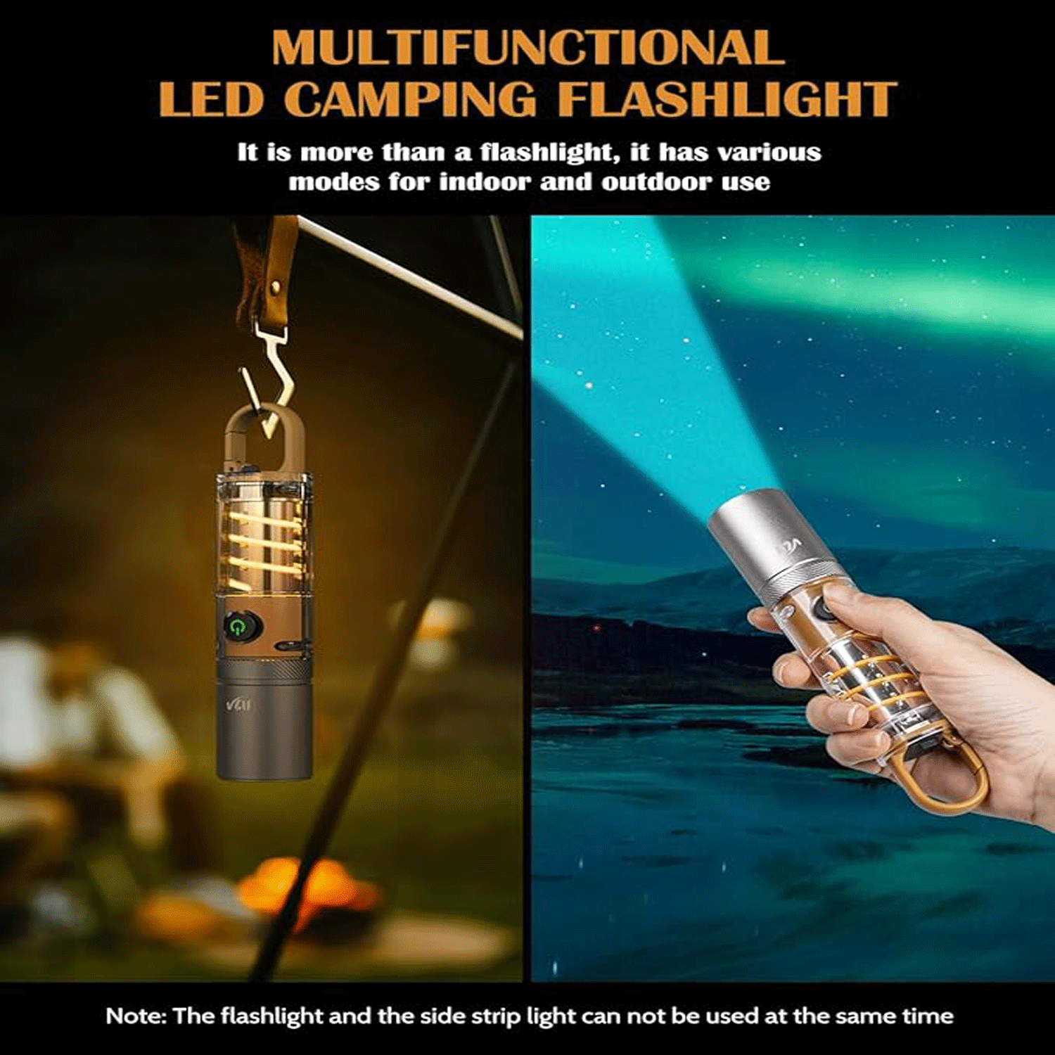Rechargeable Tactical LED Flashlight w/ Hanging Hook - Image 5