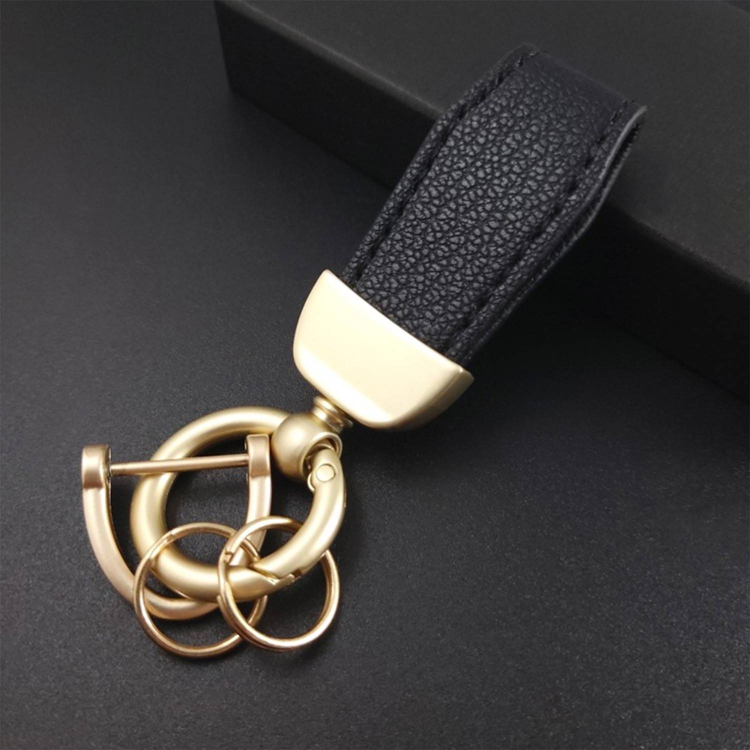 Leather Car Keychain - Image 3