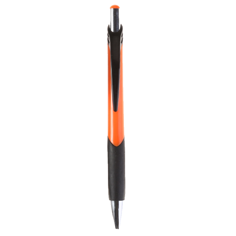 Retractable Rubber Grip ABS Ballpoint Pen - Image 10
