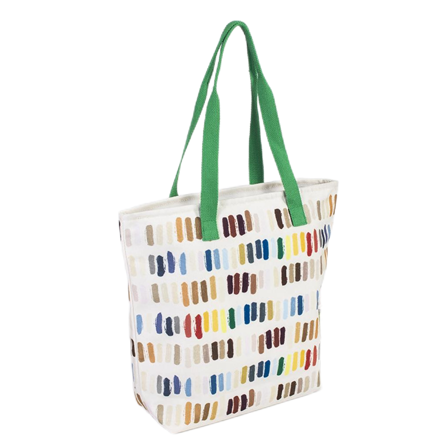 Custom high capacity Canvas Full-Color zipper Tote Bag