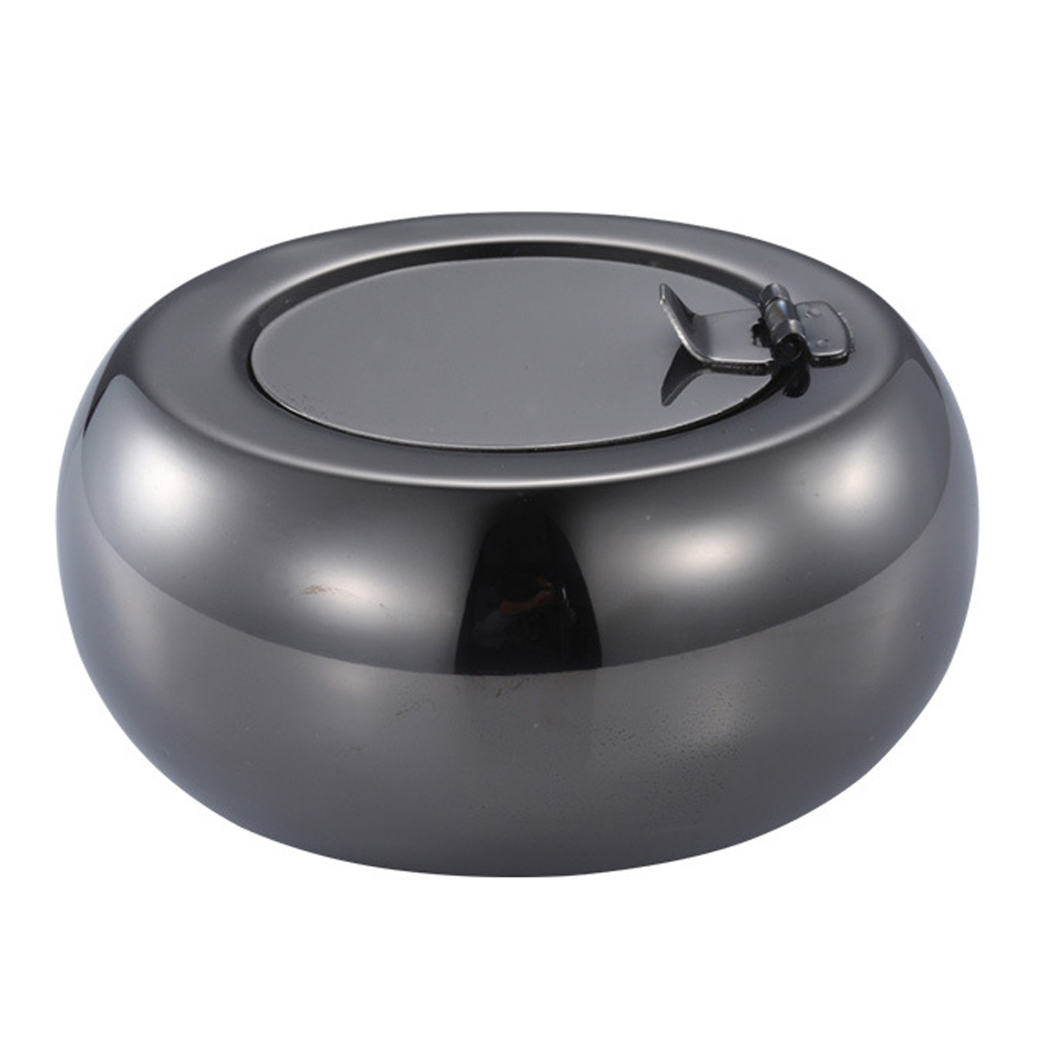 Heavy Duty Stainless Steel Ashtray w/ Lid - Image 3