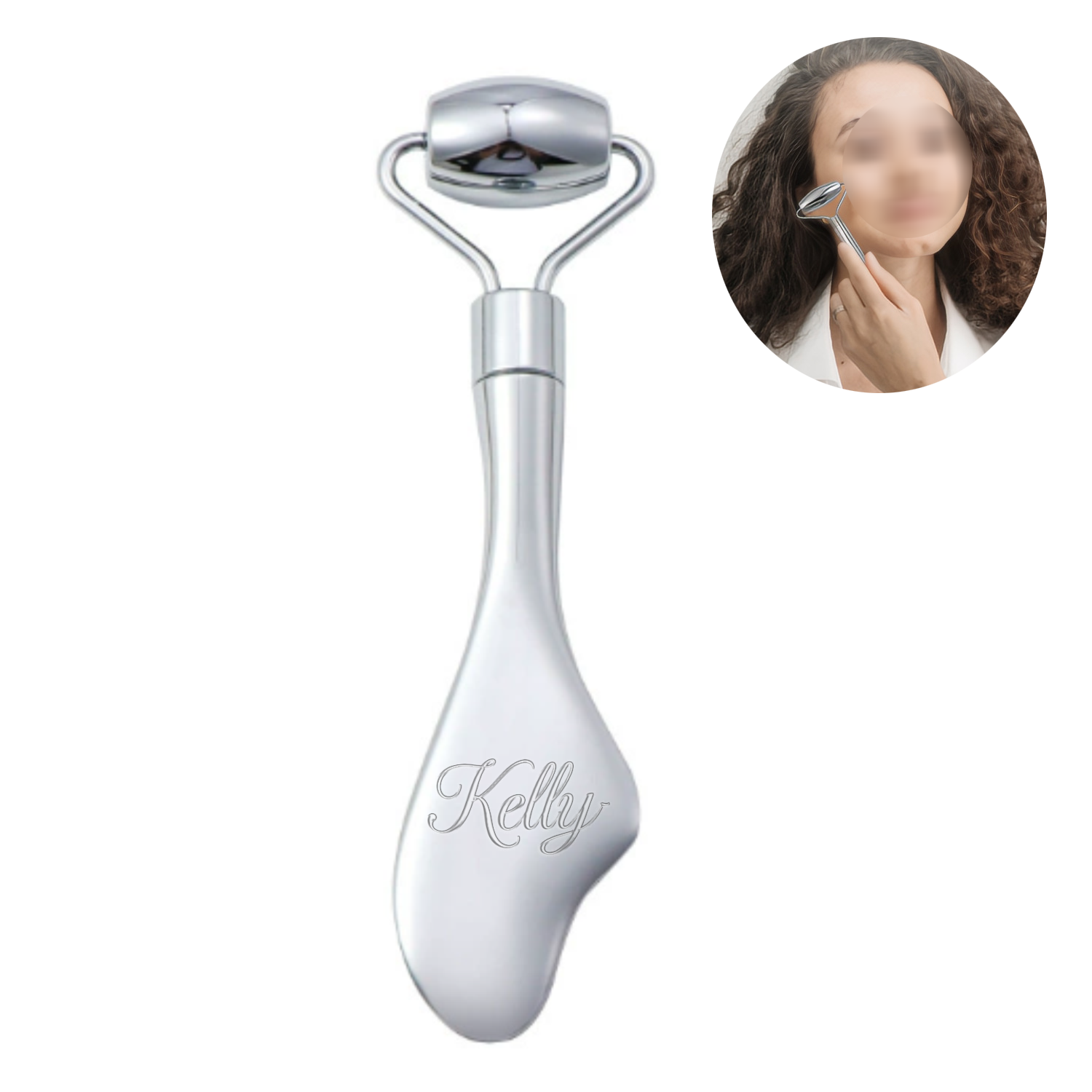 Stainless Steel Dual Head Facial Massager Tool
