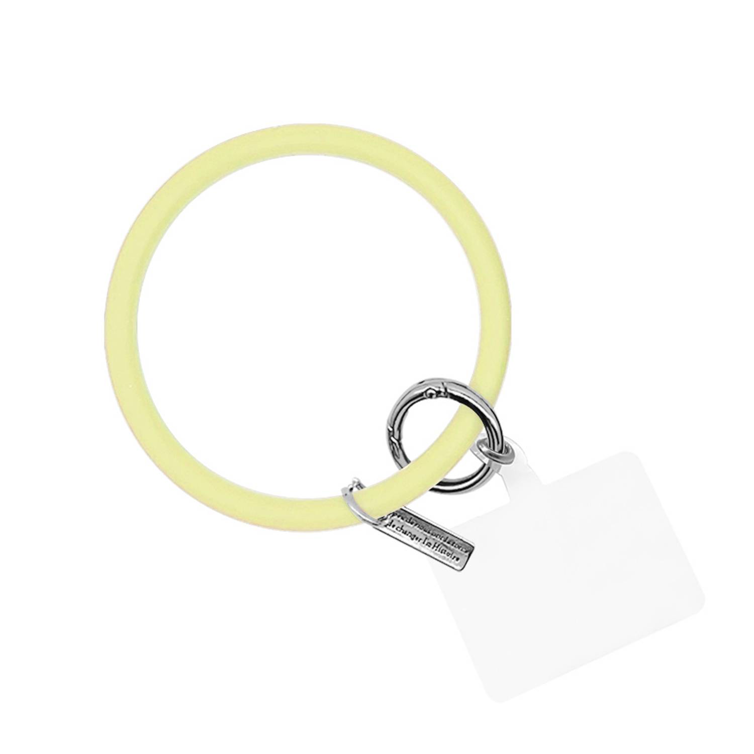 Round Silicone Bracelet Keychain - Image 6