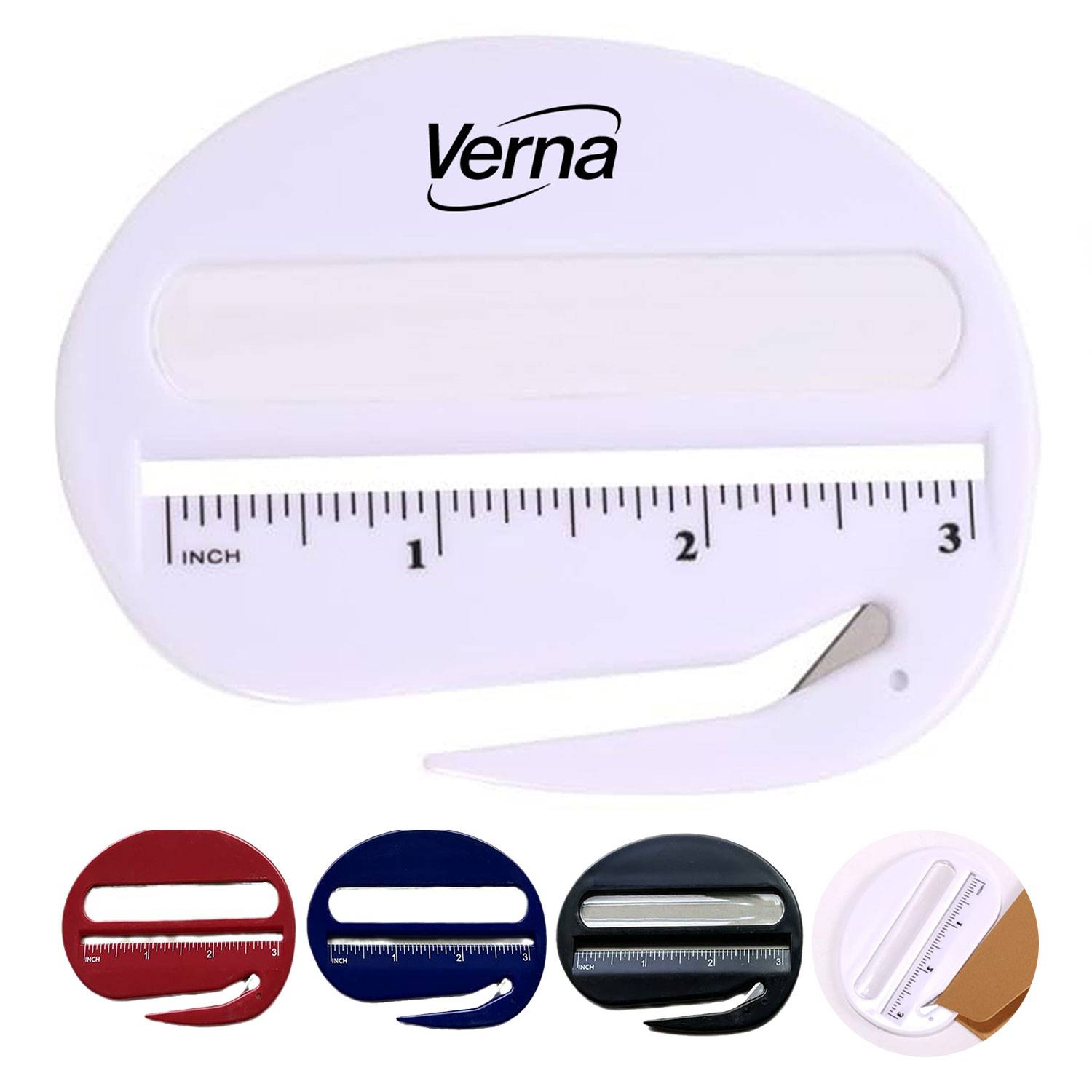 3 in 1 Plastic Ruler Magnifier Letter Opener