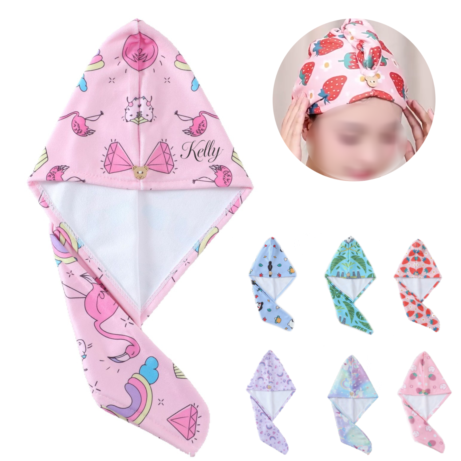 Kid's Absorbent Hair Drying Cap