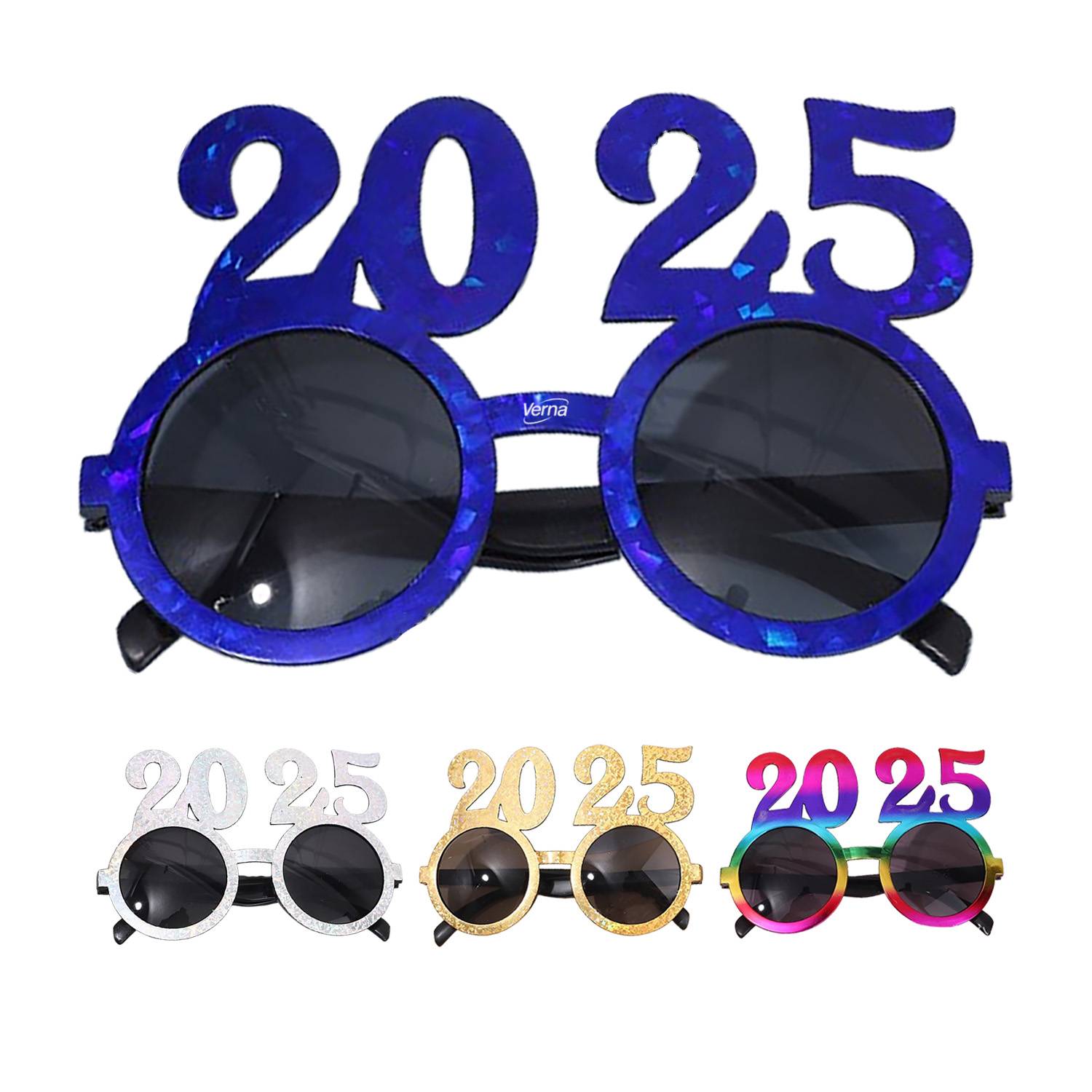 2025 New Year Round Shaped Party Glasses