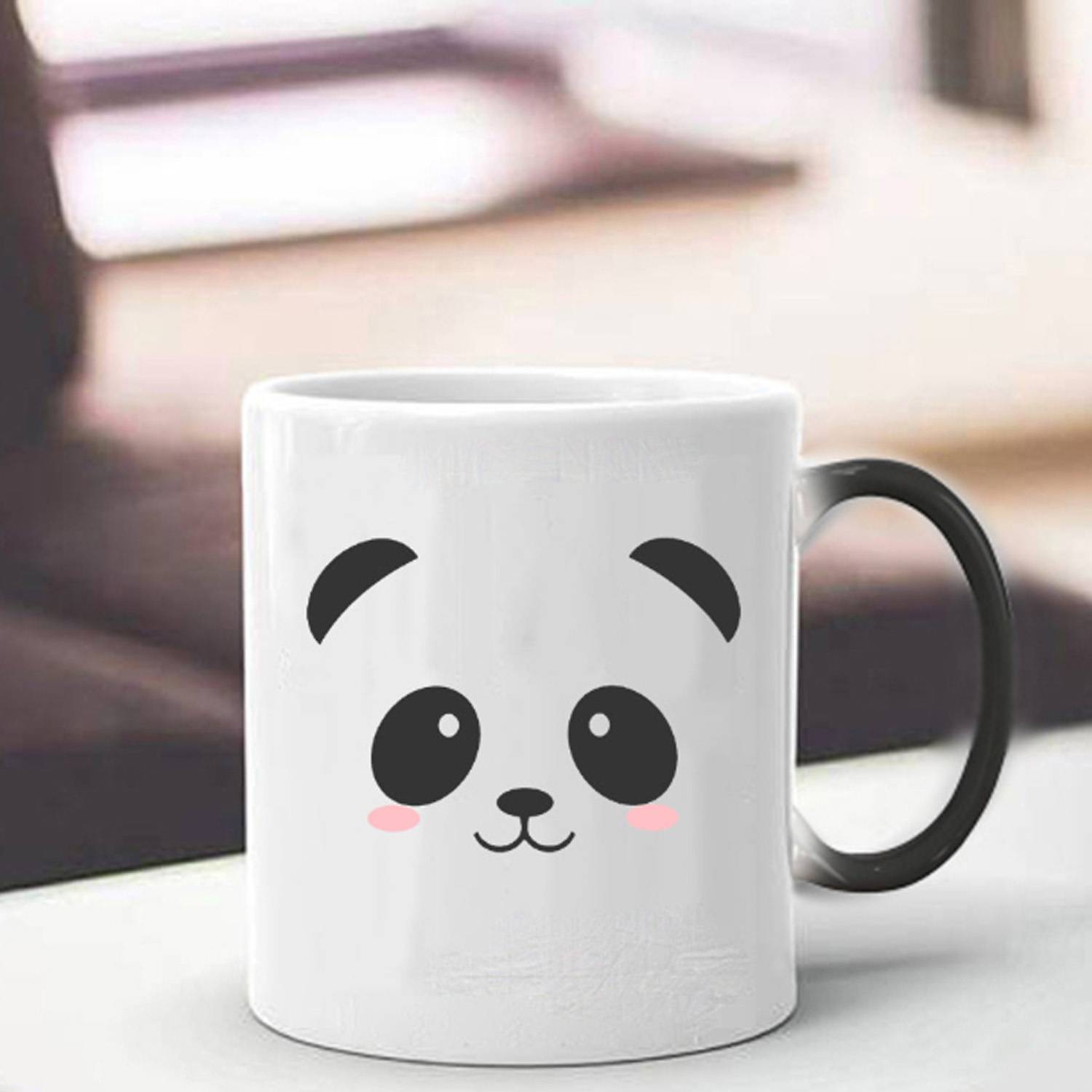 10oz Panda Color Changing Ceramic Coffee Mug - Image 3