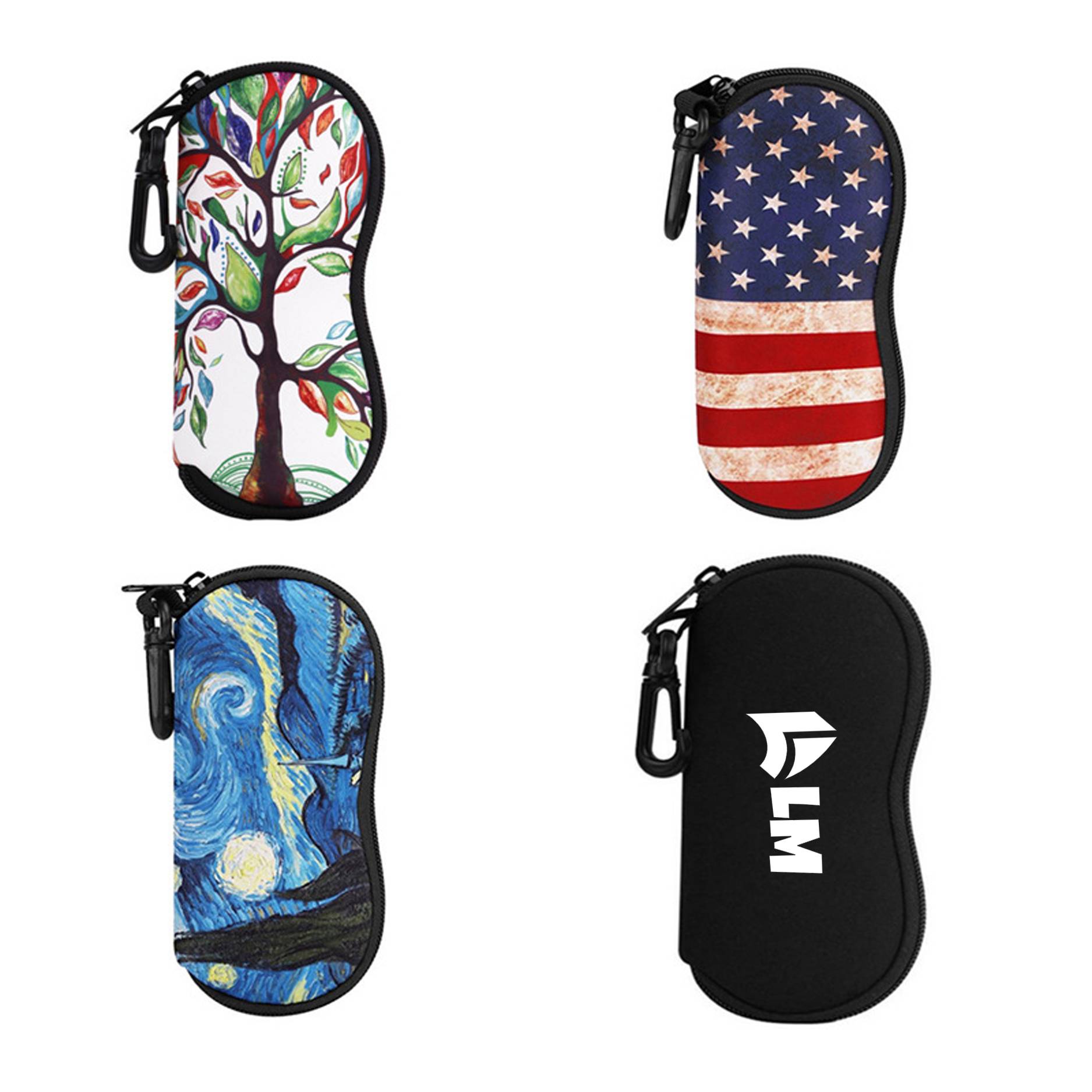 Neoprene Zipper Sunglasses Soft Case