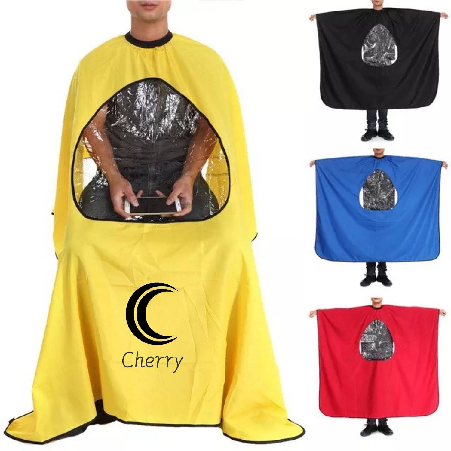 Transparent Window Barber Cape
