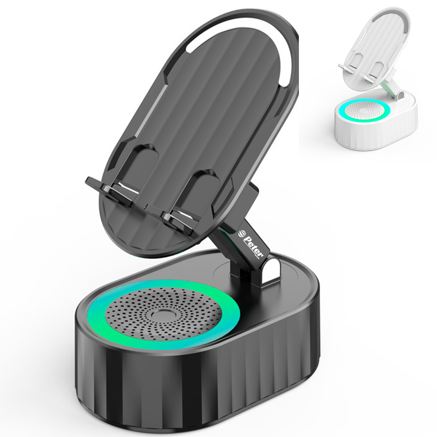 Cell Phone Stand w/ Wireless Bluetooth Speaker