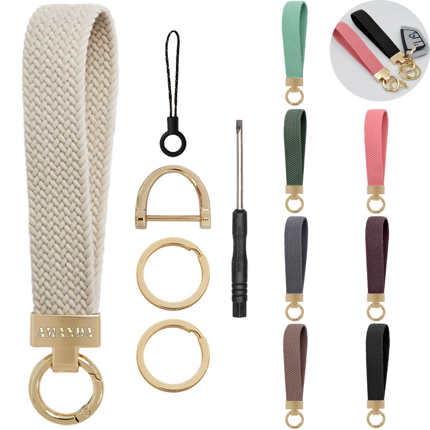 Wristlet Stretchy Key Chain