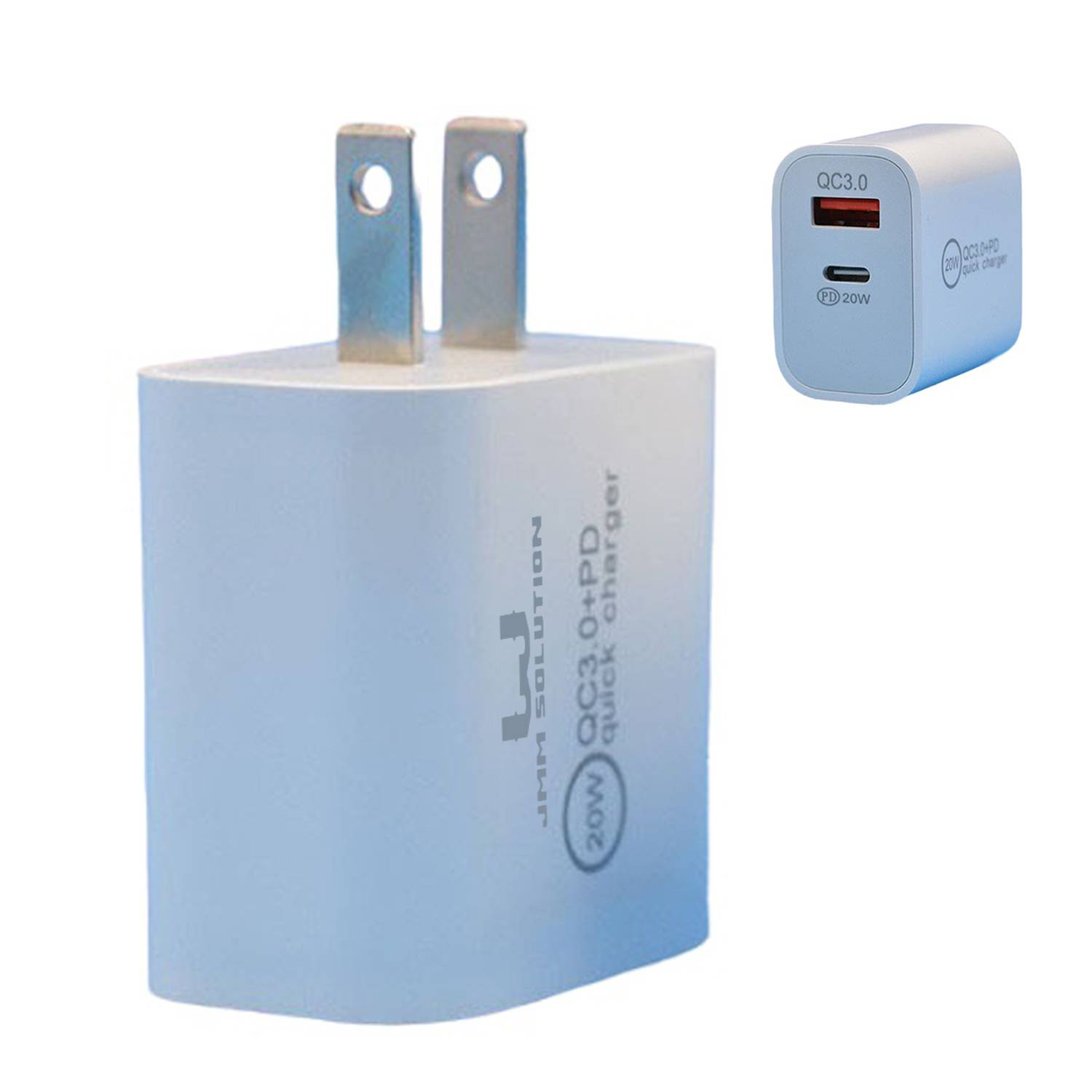 20W Dual Port USB Type-C Fast Charger