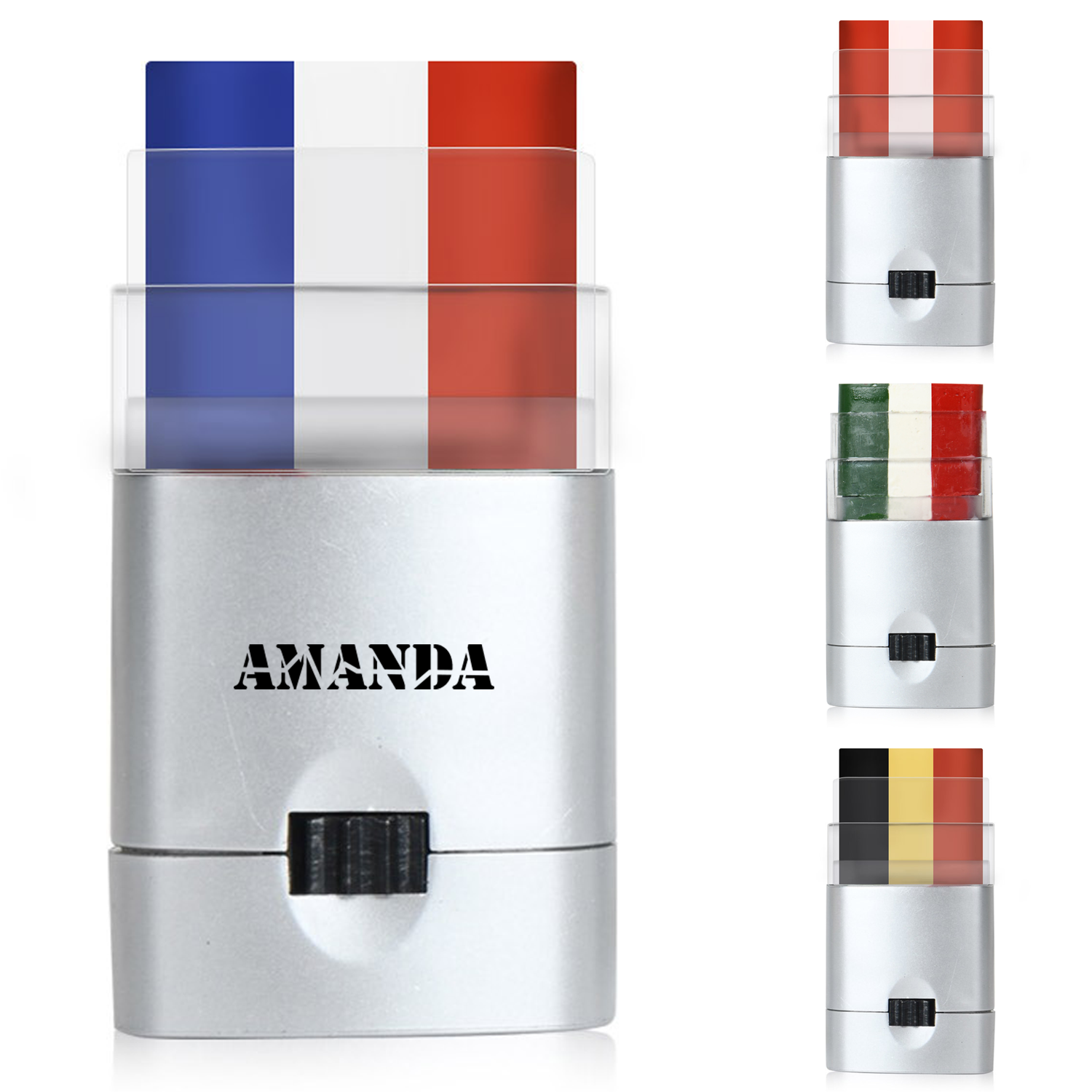 Plastic Lighter Shape National Flag Face Paint Stick