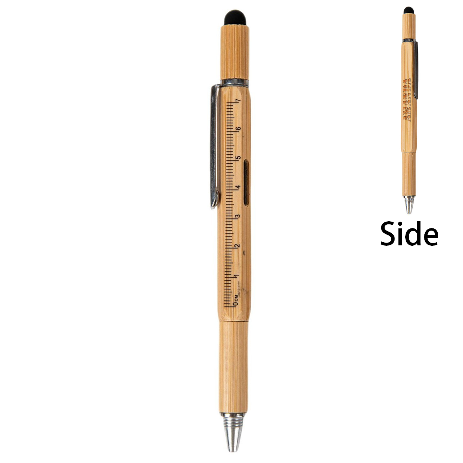 5-in-1 Bamboo Stylus Tool Pen
