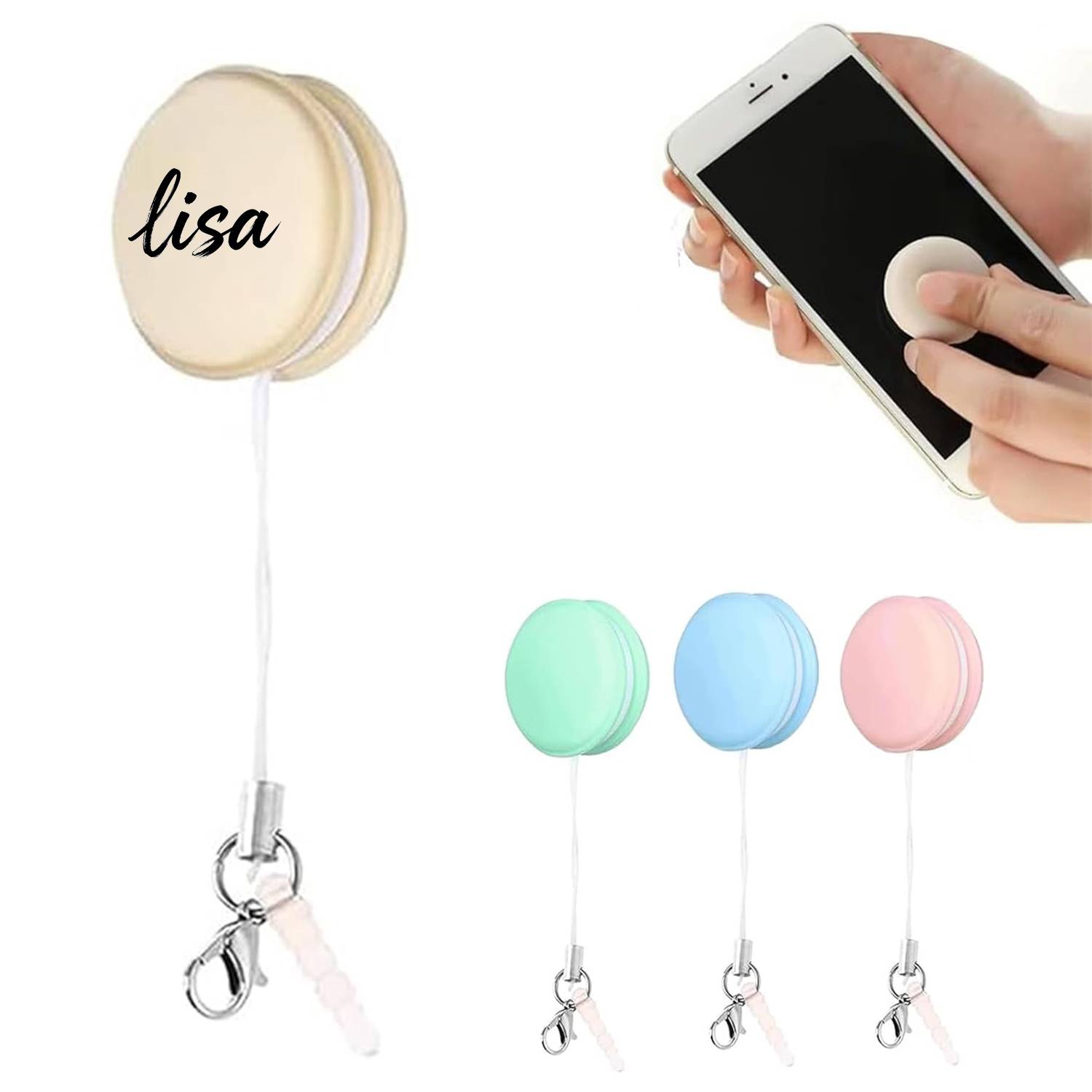 Mini Plastic Portable Screen Cleaning Cloth Keychain