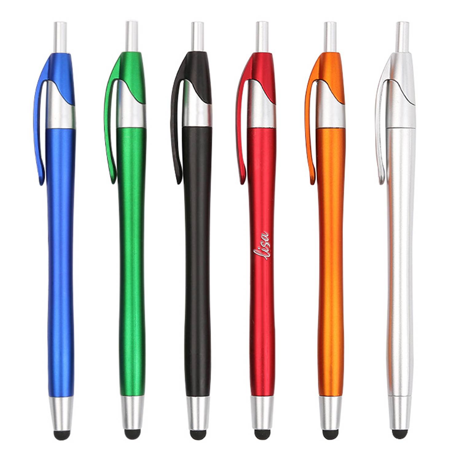 Plastic Retractable Stylus Ballpoint Pen
