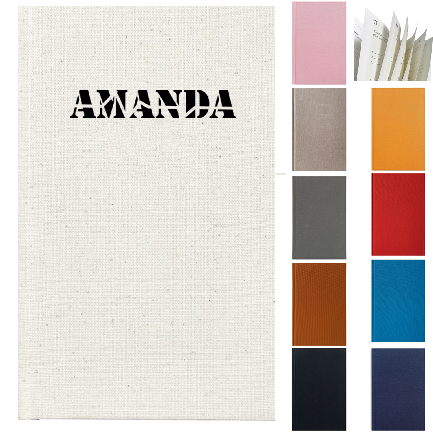 A5 Linen Hardcover Gratitude Journal