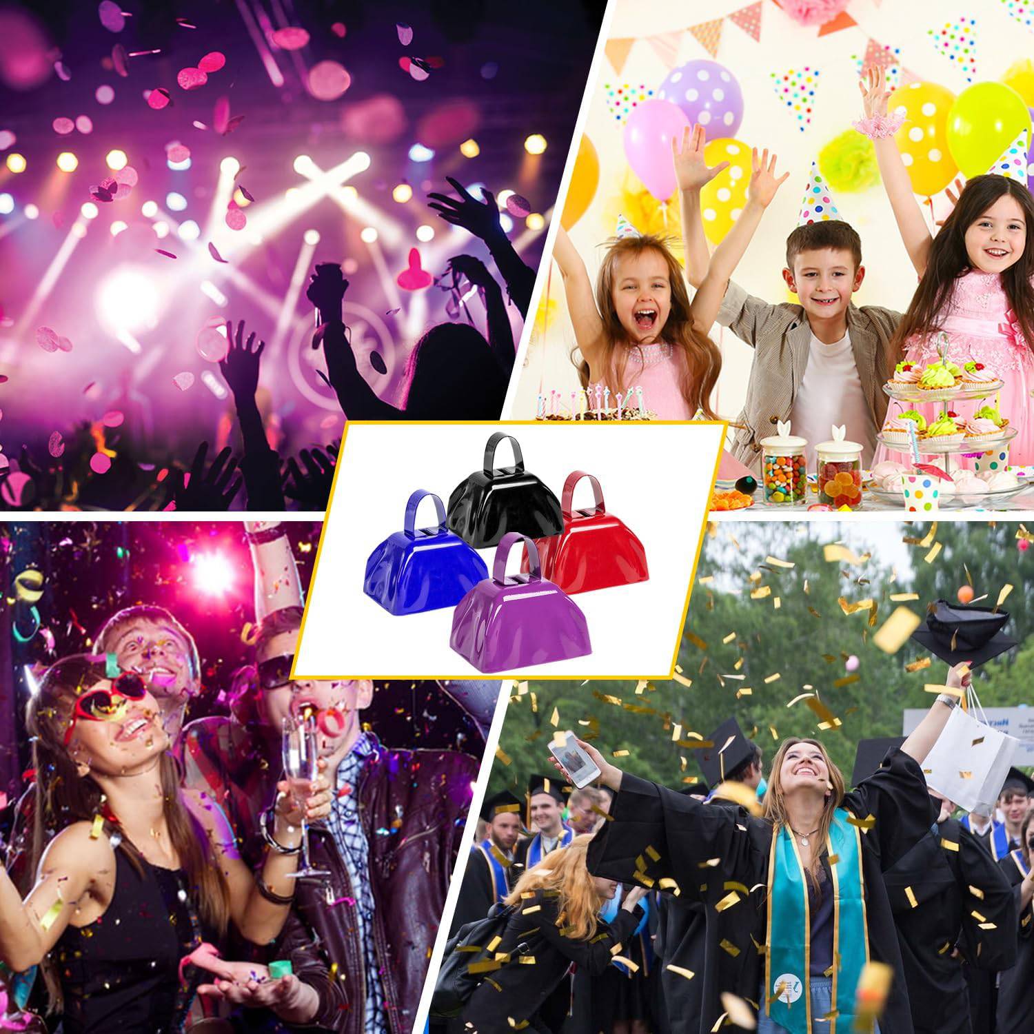 Compact Metal Cowbell w/ Handle - Image 7