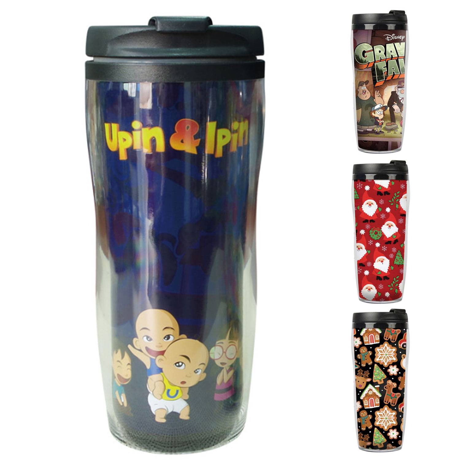 Customizable Double Layer Plastic Color-Changing Cup