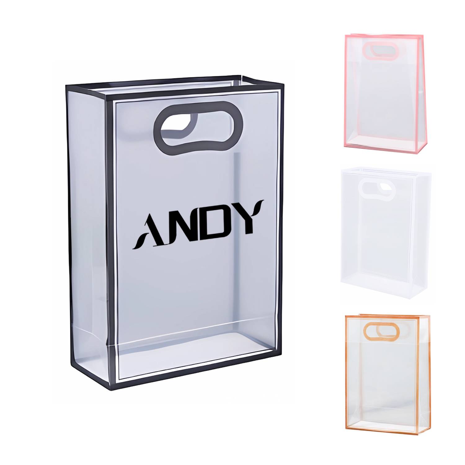 Transparent Clear Frosted Die Cut Pp Tote Bag