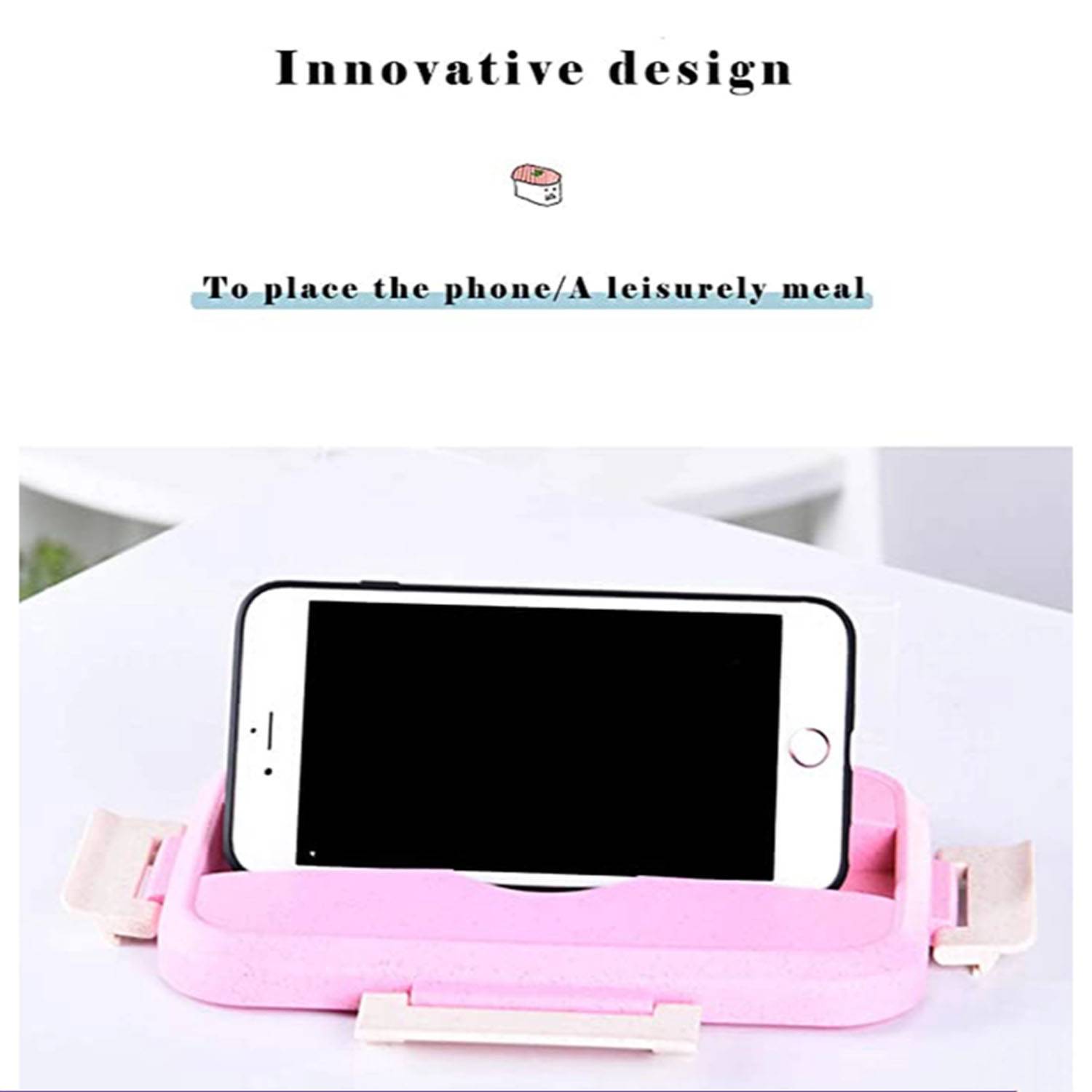 Large Capacity Leakproof Wheat Straw Lunch Box - Image 7