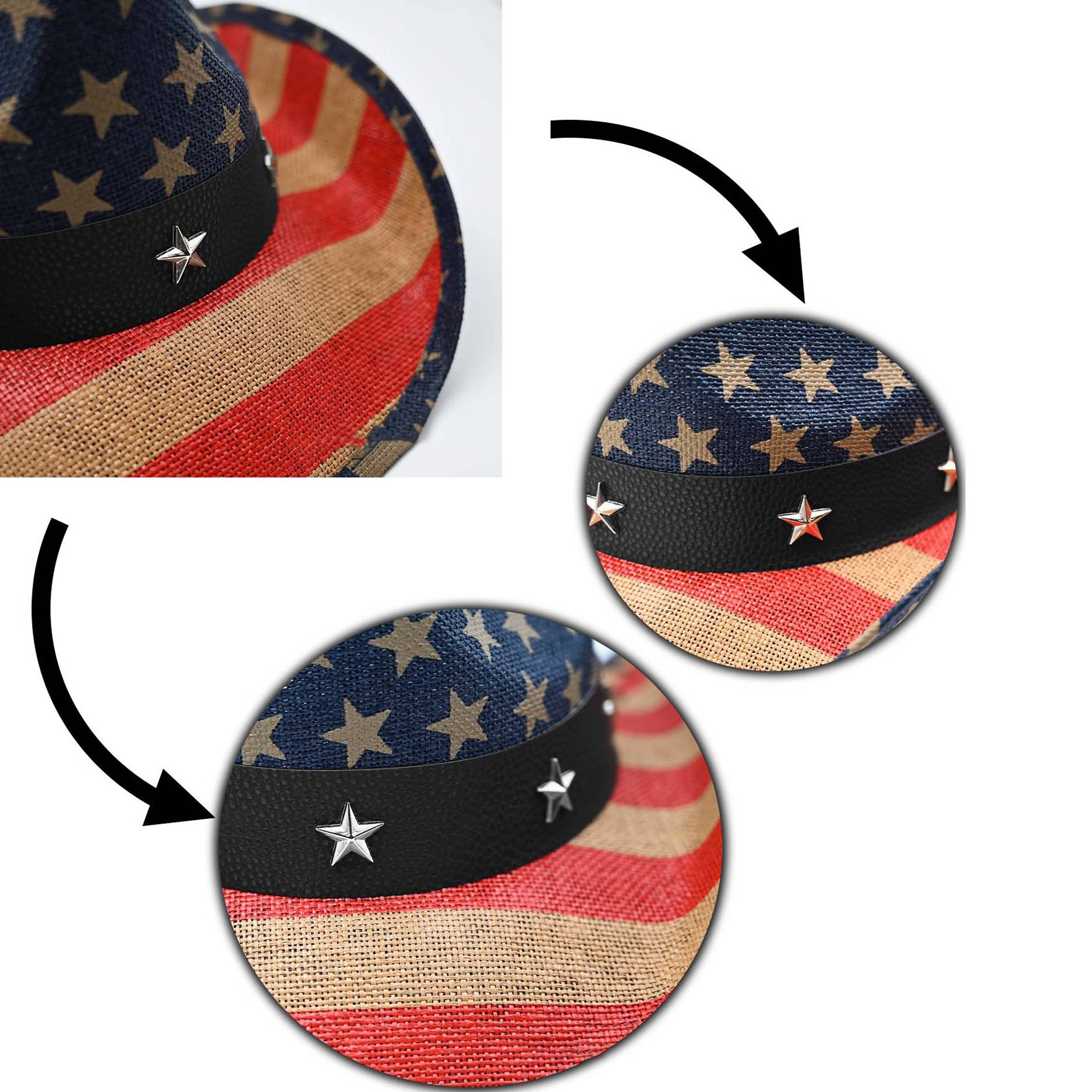 Cowboy Hat With Windproof Rope - Image 3