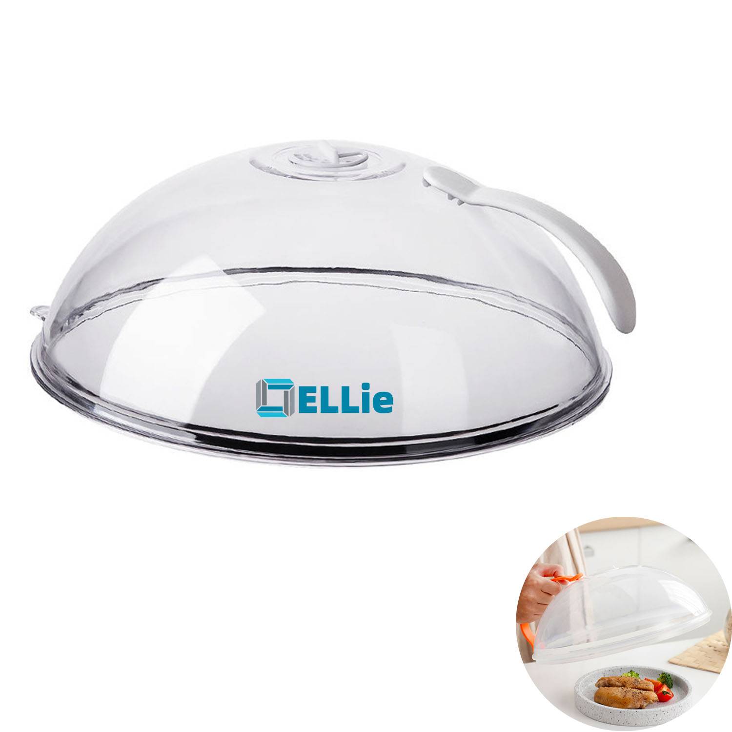 Microwave heated lid oil cover