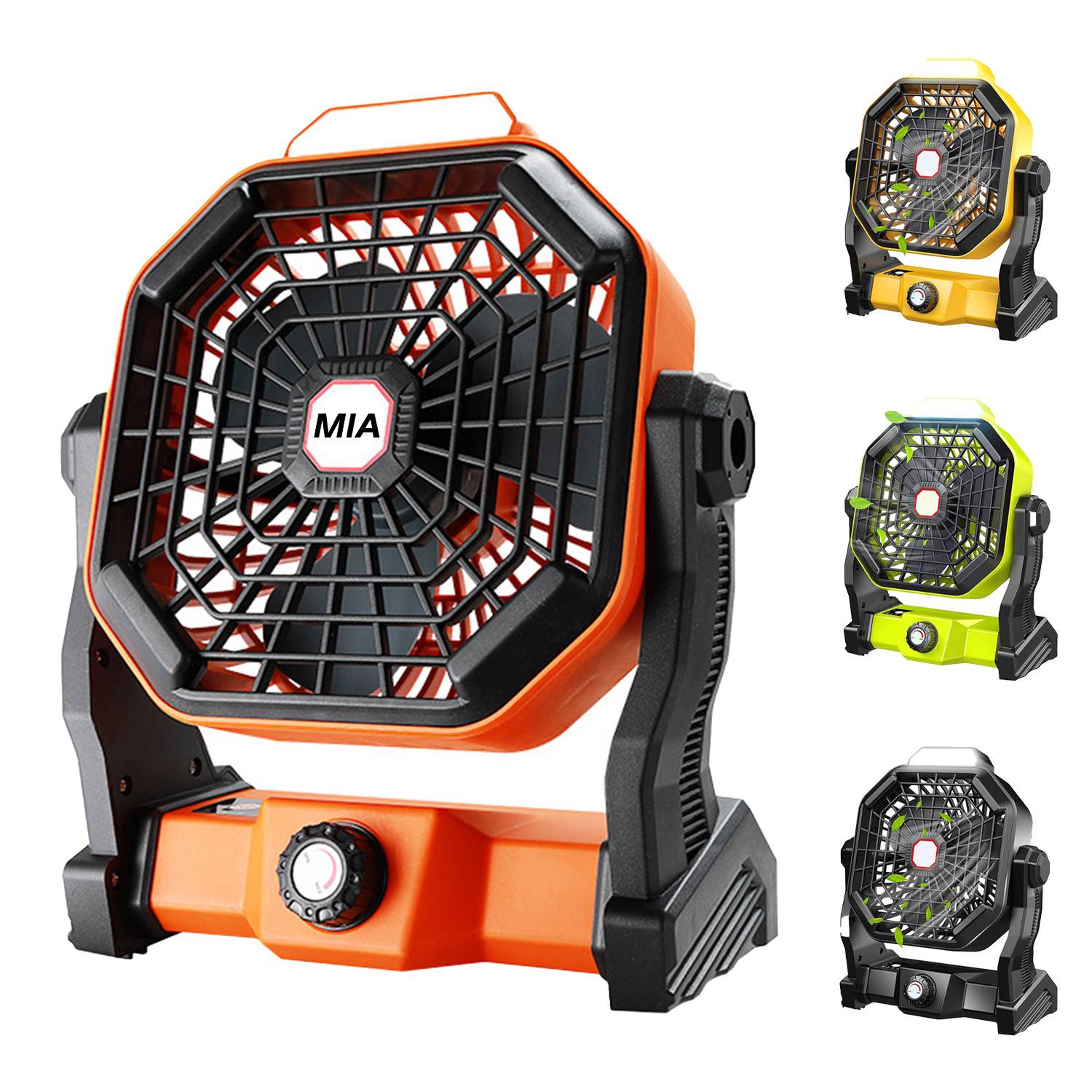 Portable Camping Fan with LED Light