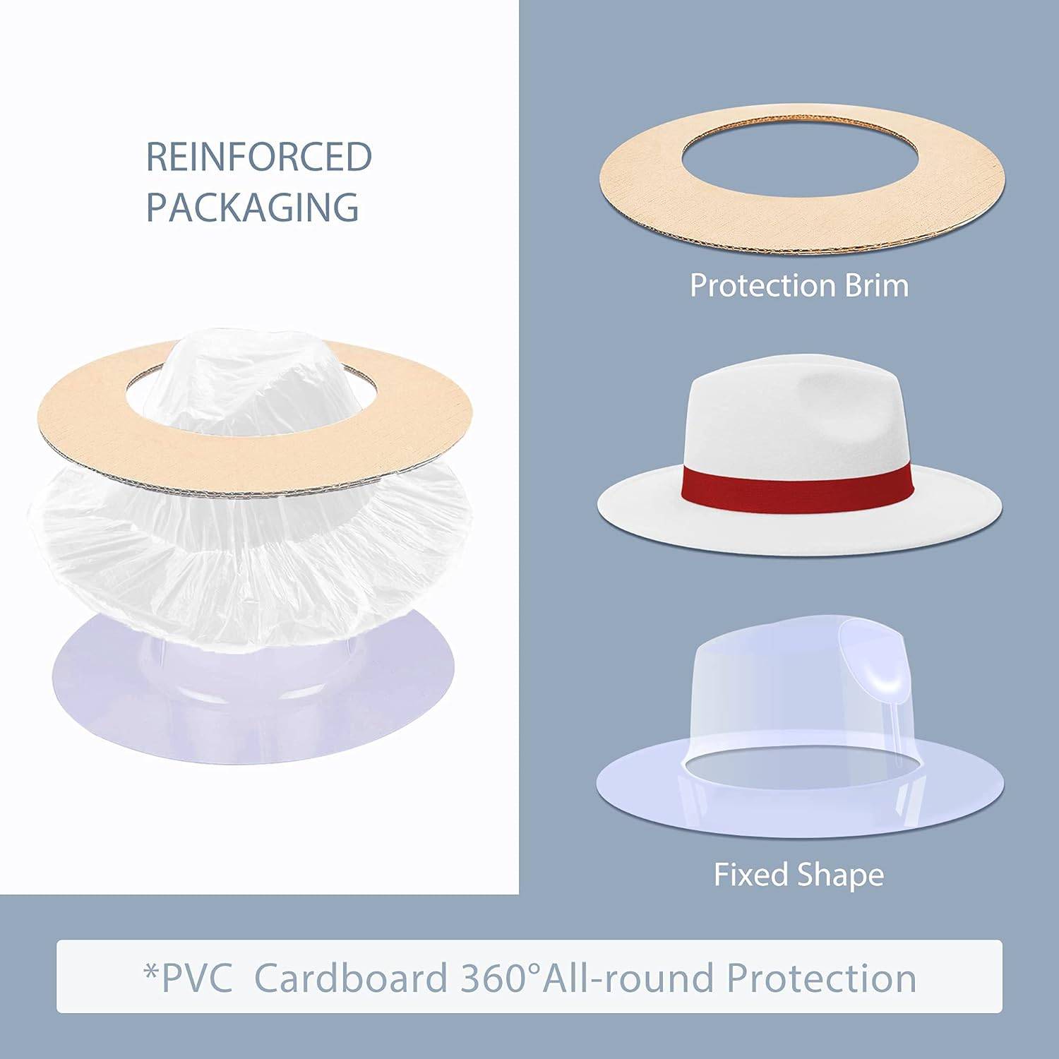 Wide Brim Fedora Hats for Women Men - Image 5