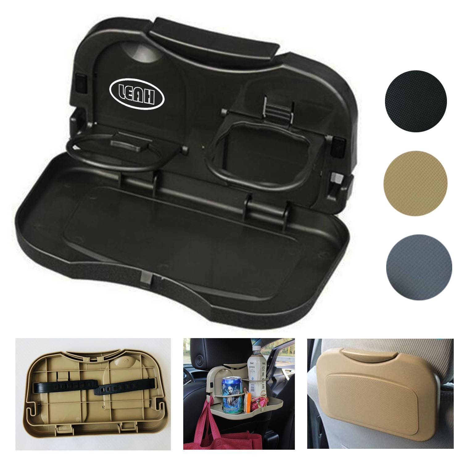 Portable Vehicle Seat Cup Holder Organizer Rack