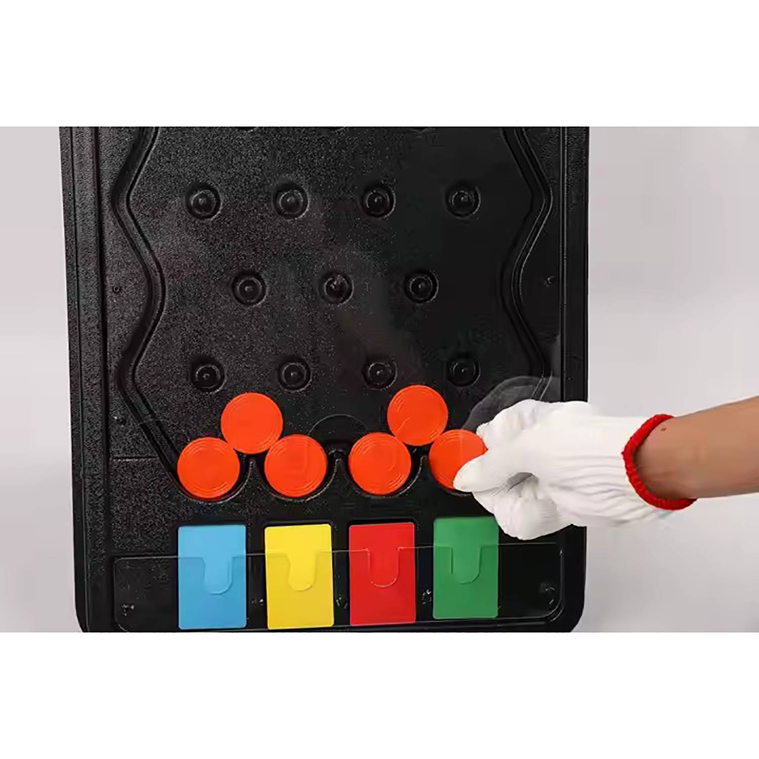 Mini Plastic Prize Drop Game Board w/ 8 Pucks - Image 5