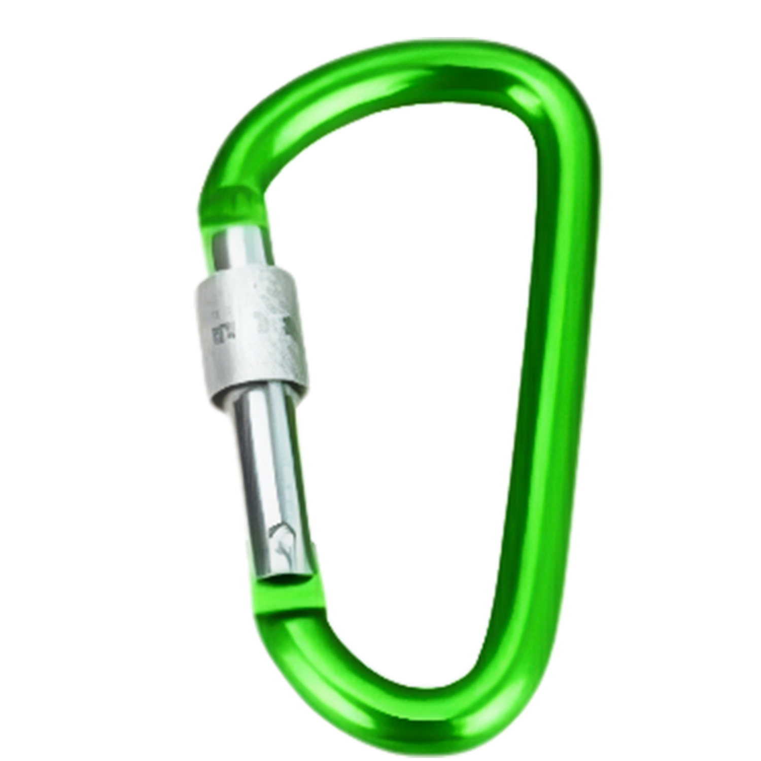Aluminum D Shape Carabiner w/ Screw Lock - Image 10