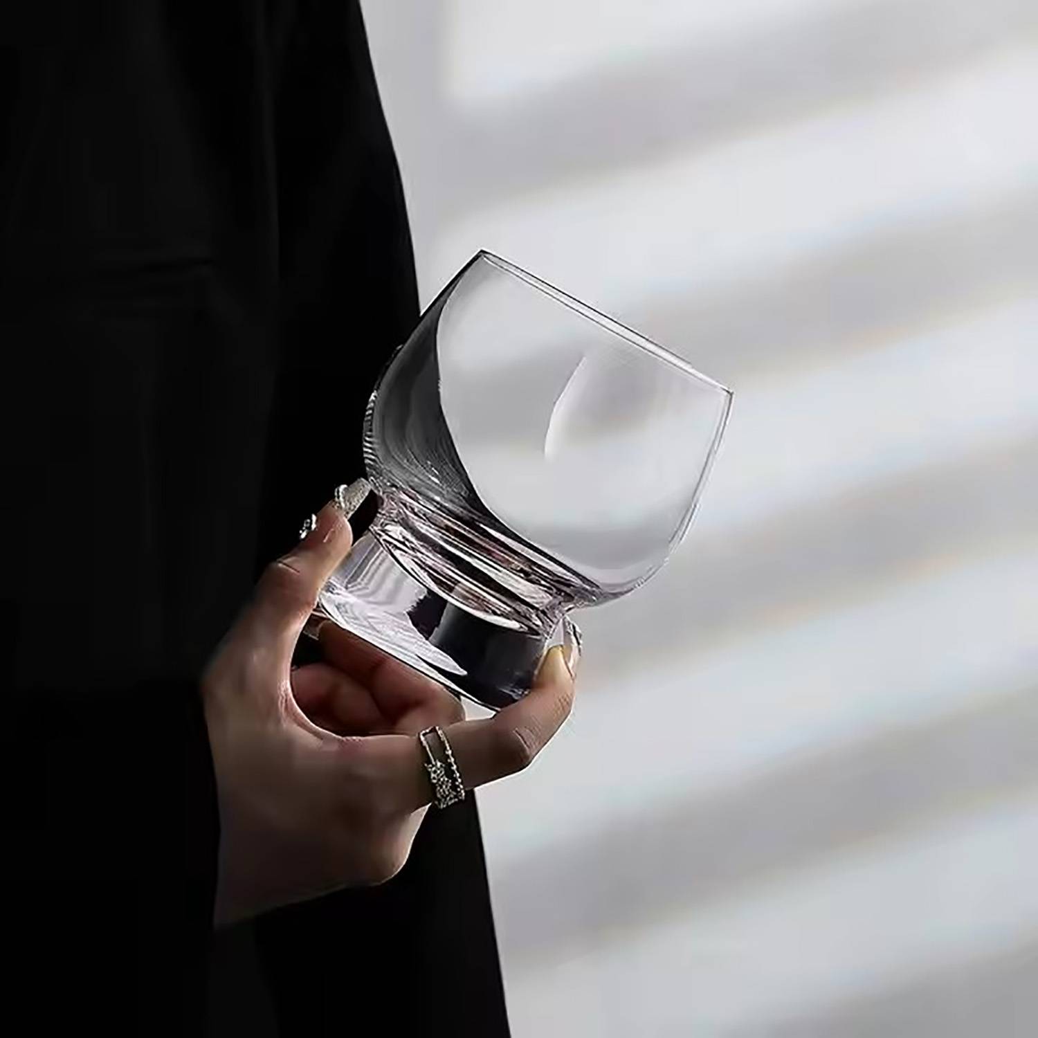 13oz Heavy Base Curved Drinking Glass - Image 7