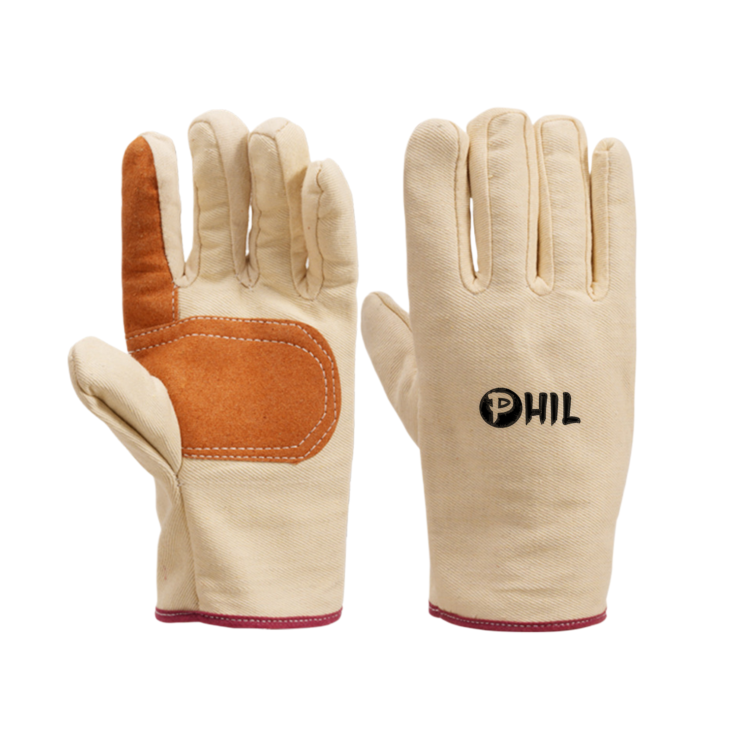 Double Layer Thickening Canvas Gloves