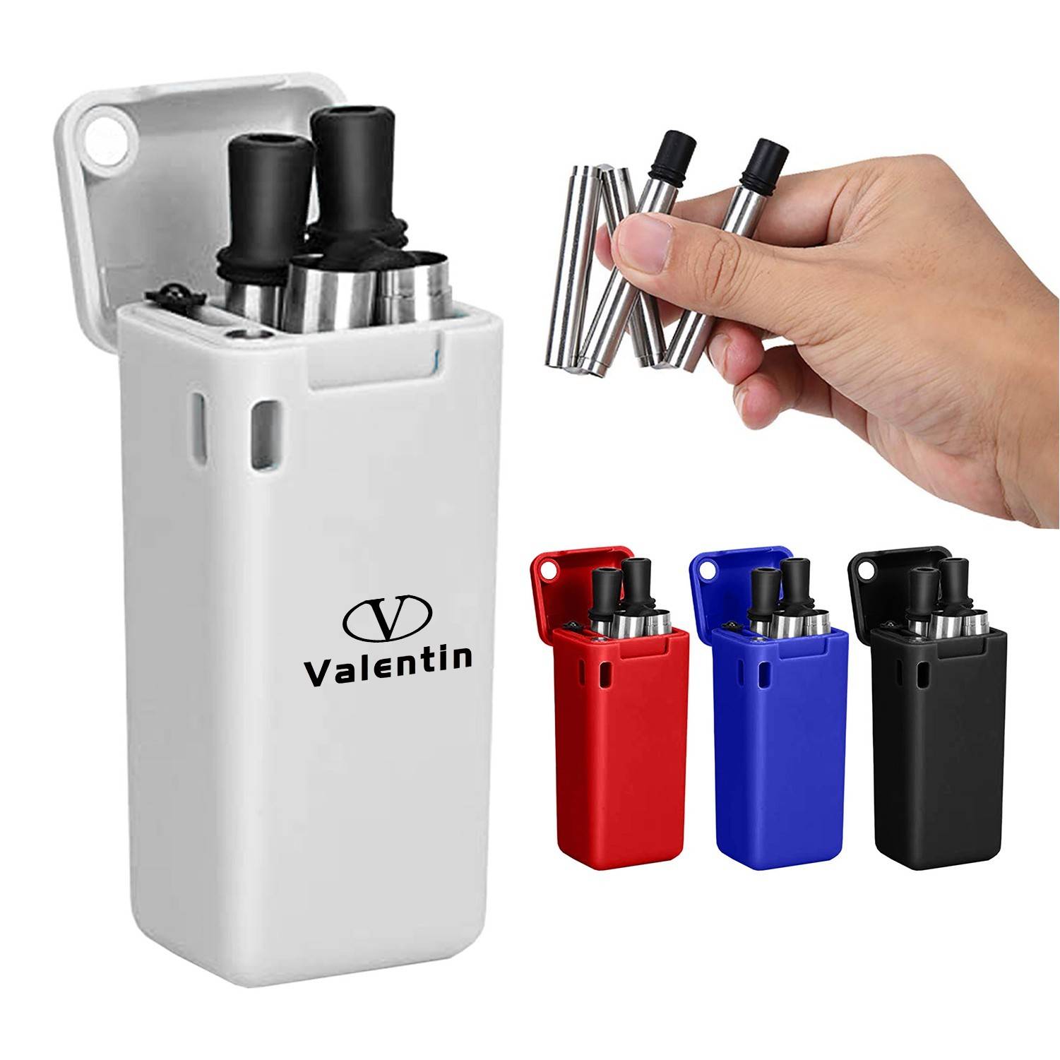 Stainless Steel Folding Straw with Box