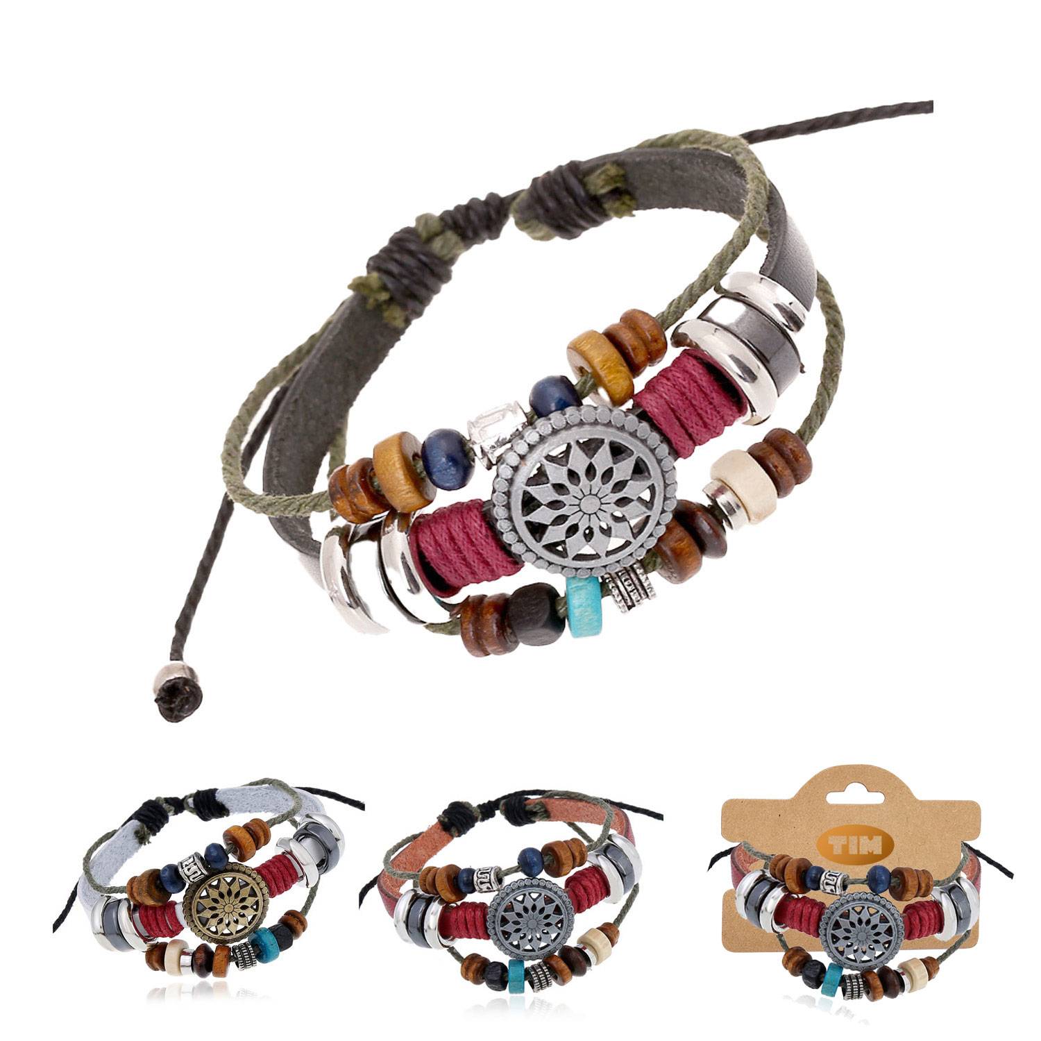 Women Bohemia Wind Beaded Multilayer Hand Woven Bracelet