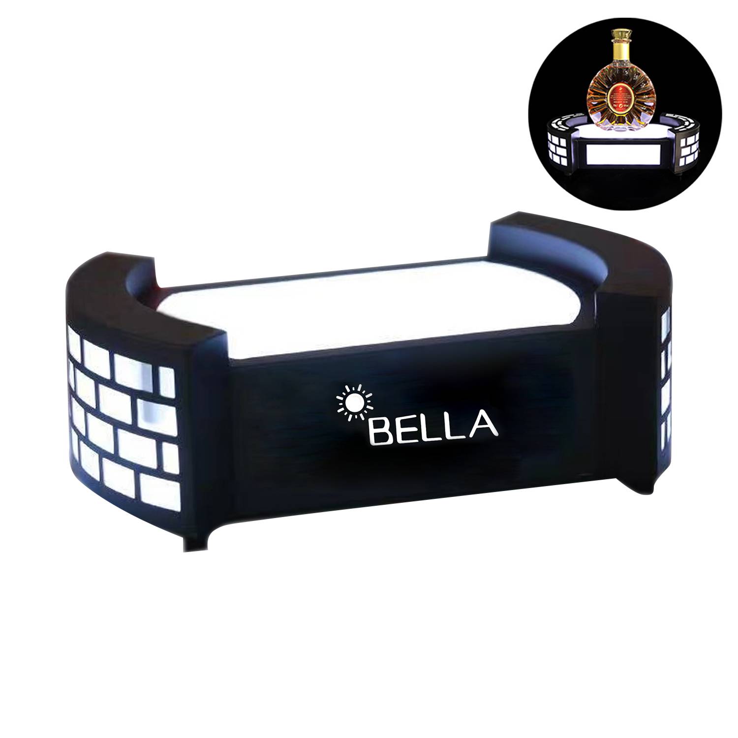 Lighted Liquor Bottle Display Shelf