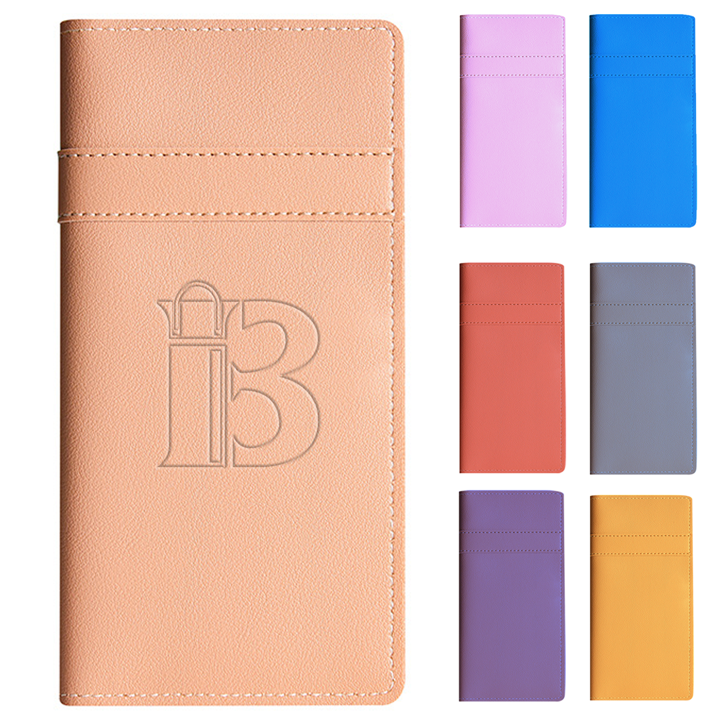 Imitation cowhide simple ultra-thin women's long wallet