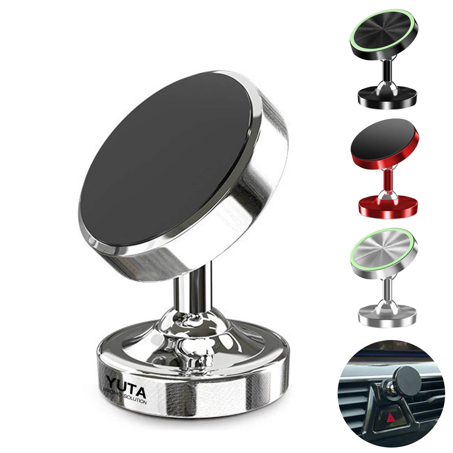 Dual Magnetic Phone Holder for Gym and Car