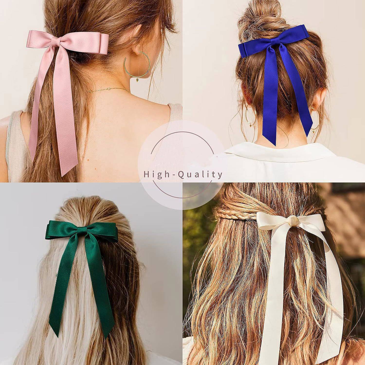 Bow Barrettes Hair Ribbons - Image 3
