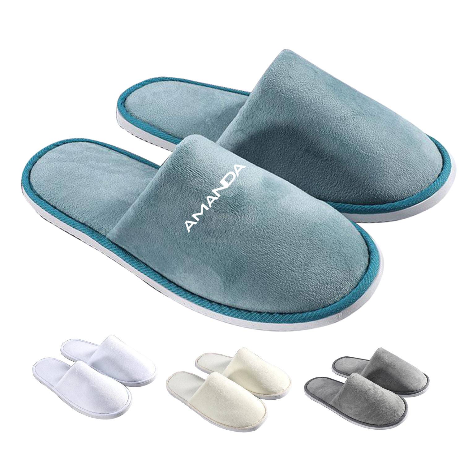Disposable Ultra Soft Amenities coral fleece slippers