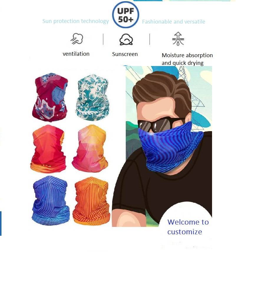 Ice silk sunscreen headgear Bibac