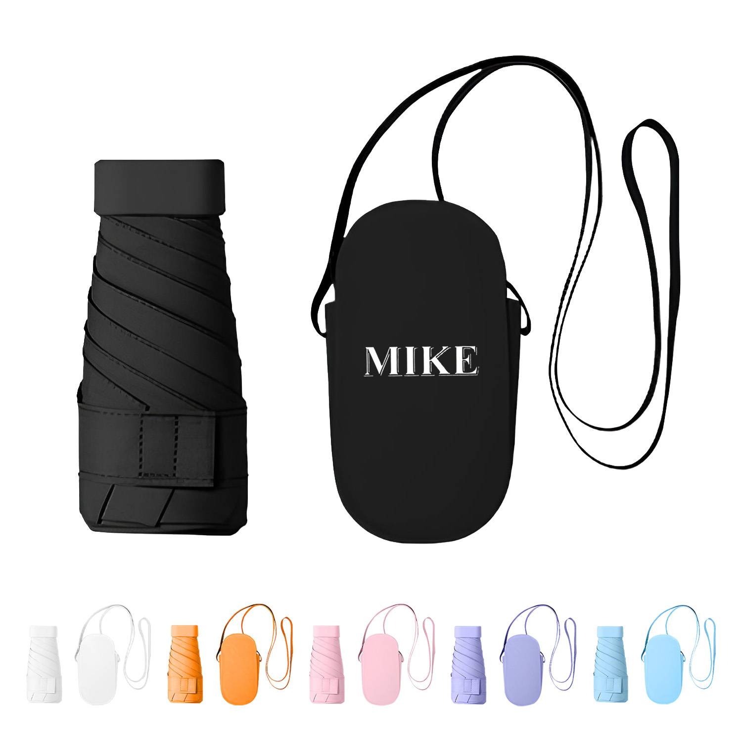 Mini Travel Foldable Sun Umbrella With Case
