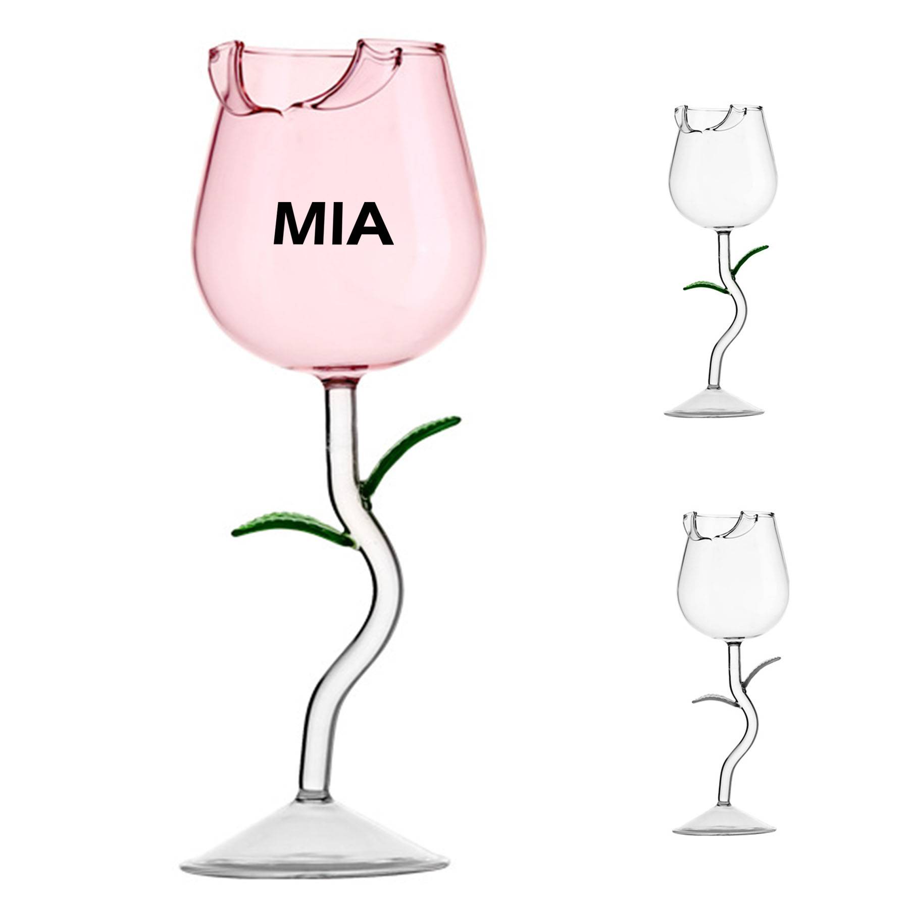 9.5oz Creative Rose Glass Goblet