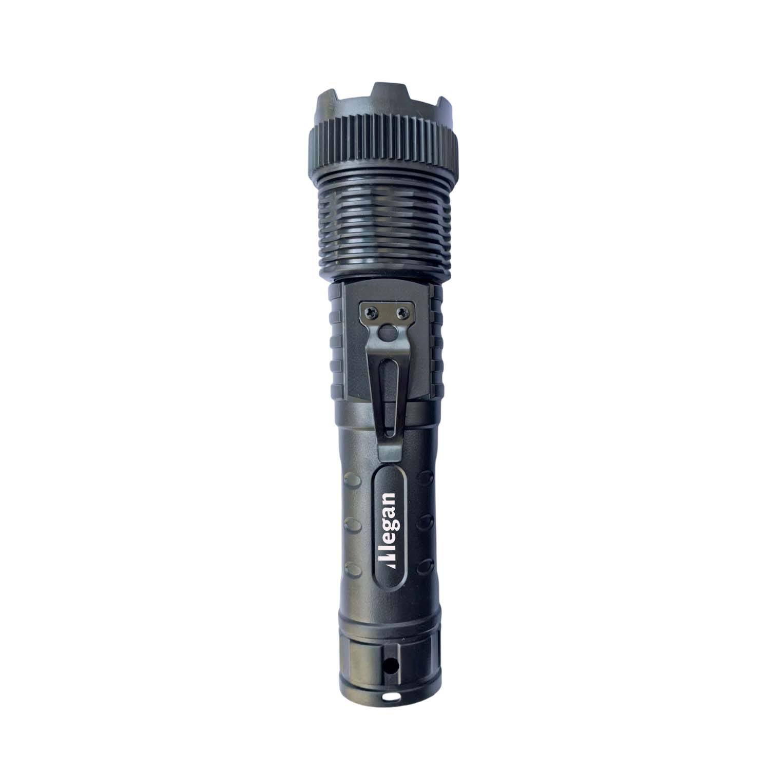 Telescopic Zoom High-Power High-Intensity Flashlight