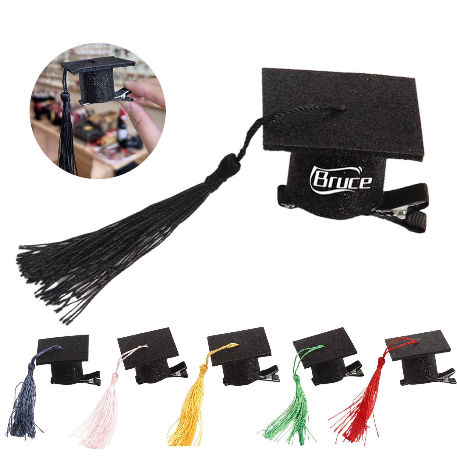 Mini Graduation Cap Shaped Hair Cips