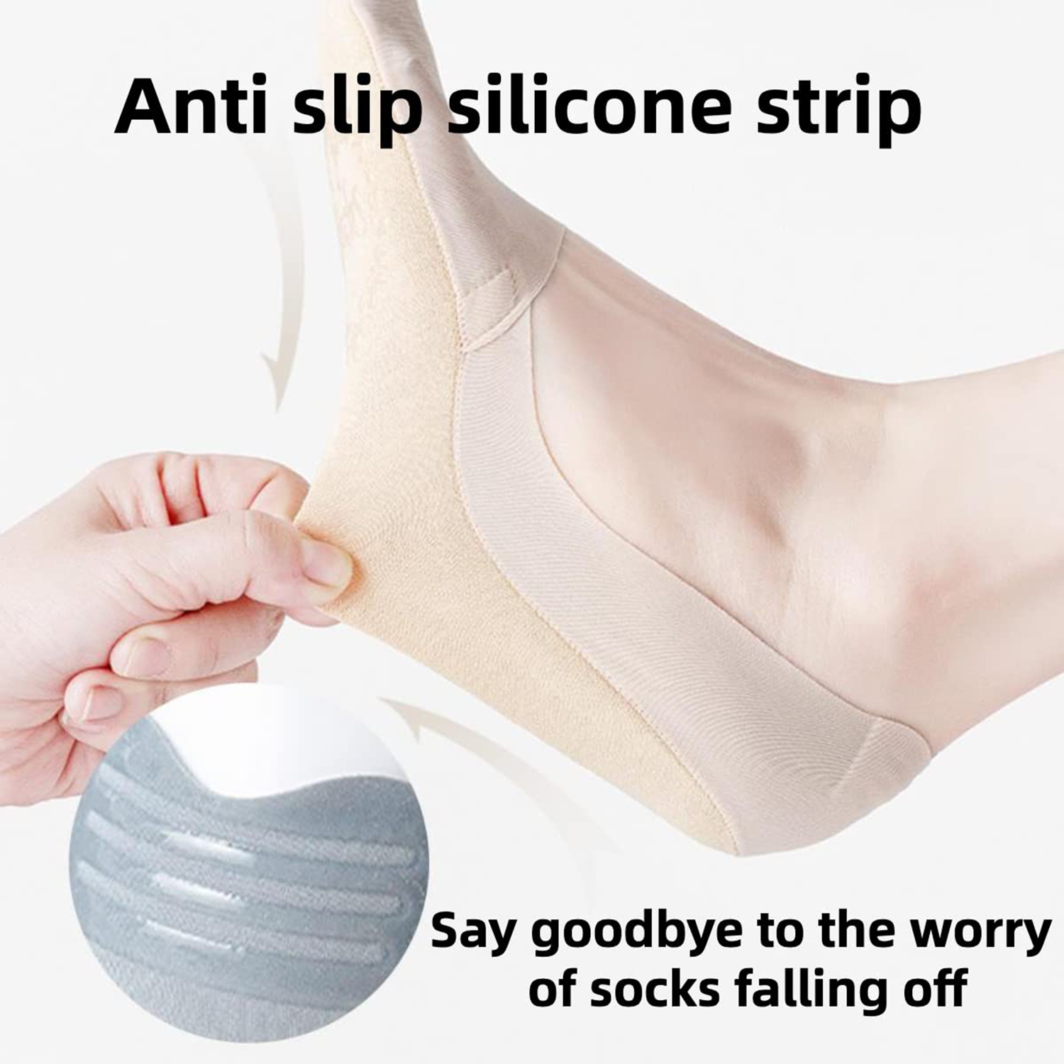 Womens Low Cut Liners for Flats & Boat Shoes Socks - Image 4